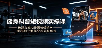 健身科普短视频实操课:选题文案AI作图剪辑教学,手机独立制作变现完整体系-颜夕资源网-第17张图片 健身科普短视频实操课:选题文案AI作图剪辑教学,手机独立制作变现完整体系-颜夕资源网-第17张图片