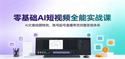 零基础AI短视频全能实战课:AI文案绘图特效,账号起号直播带货完整变现体系-颜夕资源网-第17张图片 零基础AI短视频全能实战课:AI文案绘图特效,账号起号直播带货完整变现体系-颜夕资源网-第17张图片