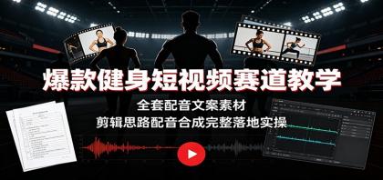 爆款健身短视频赛道教学:全套配音文案素材,剪辑思路配音合成完整落地实操-颜夕资源网-第17张图片 爆款健身短视频赛道教学:全套配音文案素材,剪辑思路配音合成完整落地实操-颜夕资源网-第17张图片