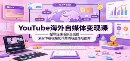 YouTube海外自媒体变现课:账号注册收款全流程,素材下载视频制作跨境收益落地指南-颜夕资源网-第17张图片 YouTube海外自媒体变现课:账号注册收款全流程,素材下载视频制作跨境收益落地指南-颜夕资源网-第17张图片