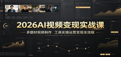 2026AI视频变现实战课:多题材视频制作,工具实操运营变现全流程-颜夕资源网-第17张图片 2026AI视频变现实战课:多题材视频制作,工具实操运营变现全流程-颜夕资源网-第17张图片