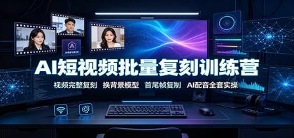 AI短视频批量复刻训练营:视频完整复刻,换背景模型、首尾帧复制、AI配音全套实操-颜夕资源网-第17张图片 AI短视频批量复刻训练营:视频完整复刻,换背景模型、首尾帧复制、AI配音全套实操-颜夕资源网-第17张图片
