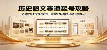 历史图文赛道起号攻略:选题故事图文成片教学,掌握短视频发布高效运营技巧-颜夕资源网-第17张图片 历史图文赛道起号攻略:选题故事图文成片教学,掌握短视频发布高效运营技巧-颜夕资源网-第17张图片