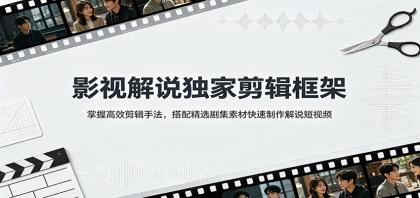 影视解说独家剪辑框架:掌握高效剪辑手法,搭配精选剧集素材快速制作解说短视频-颜夕资源网-第17张图片 影视解说独家剪辑框架:掌握高效剪辑手法,搭配精选剧集素材快速制作解说短视频-颜夕资源网-第17张图片